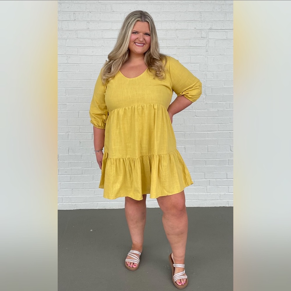Mustard Plus Size Dress